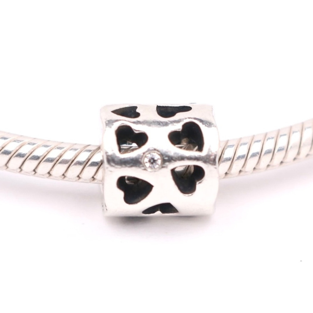 Authentic PANDORA Sterling Silver Tunnel of Love Charm